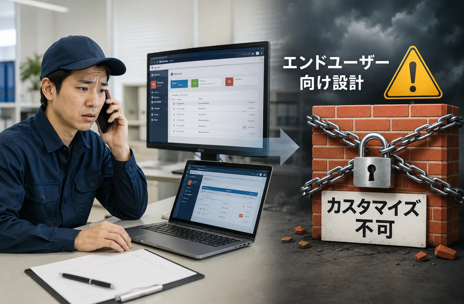 組合業務に合わない既存システム